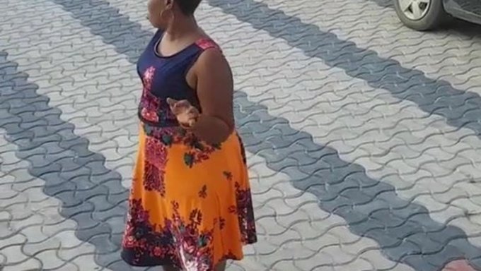 Beautiful Black Ebony Women Walk Confidently In Lingerie