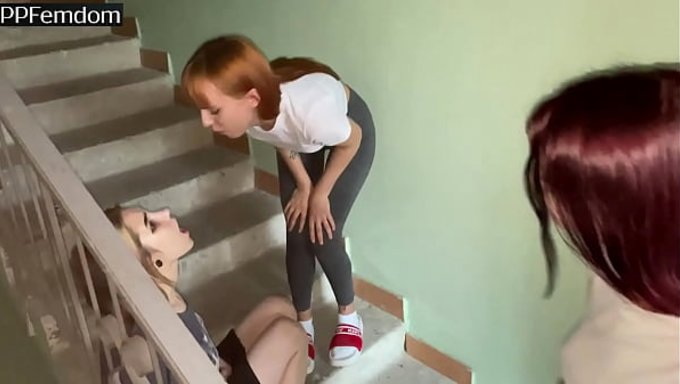 Lesbian Domination With Spitting And A Human Ashtray, A Thrilling Lezdom Experience