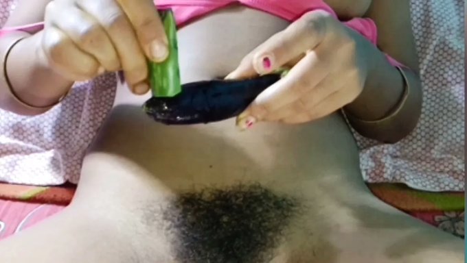 Hairy Brinjal Gets Naughty In Homemade Video