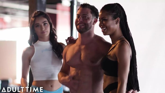 Hot Threesome With Emily, Kira, And Seth, Featuring Intense Pussy Licking.