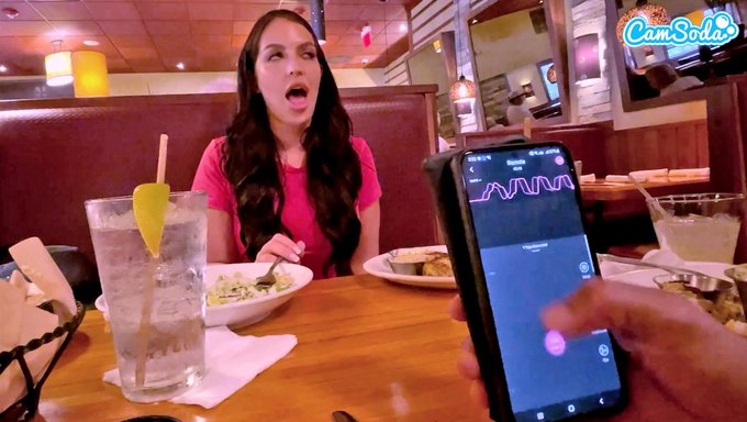 Woman Pleasures Herself With Large Toy Outdoors At Lunch Break